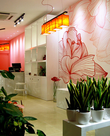 Flower shop design and decoration