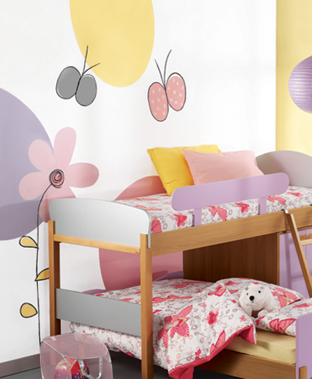 Girls room wall painting