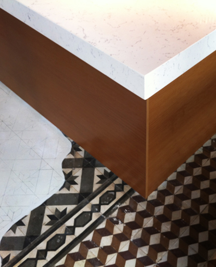 Concrete decorative floor tiles